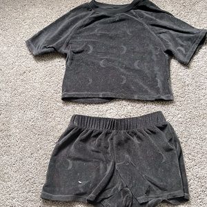 Girls moon and star pajama set